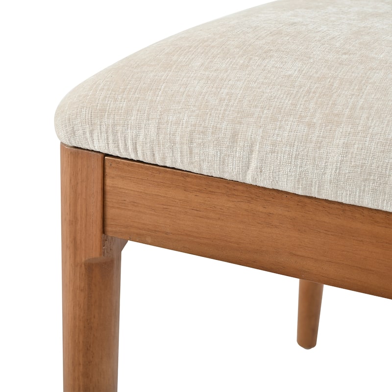 Christopher Knight Home - Modern Rubberwood Dining Chairs with Woven Rope Backrest