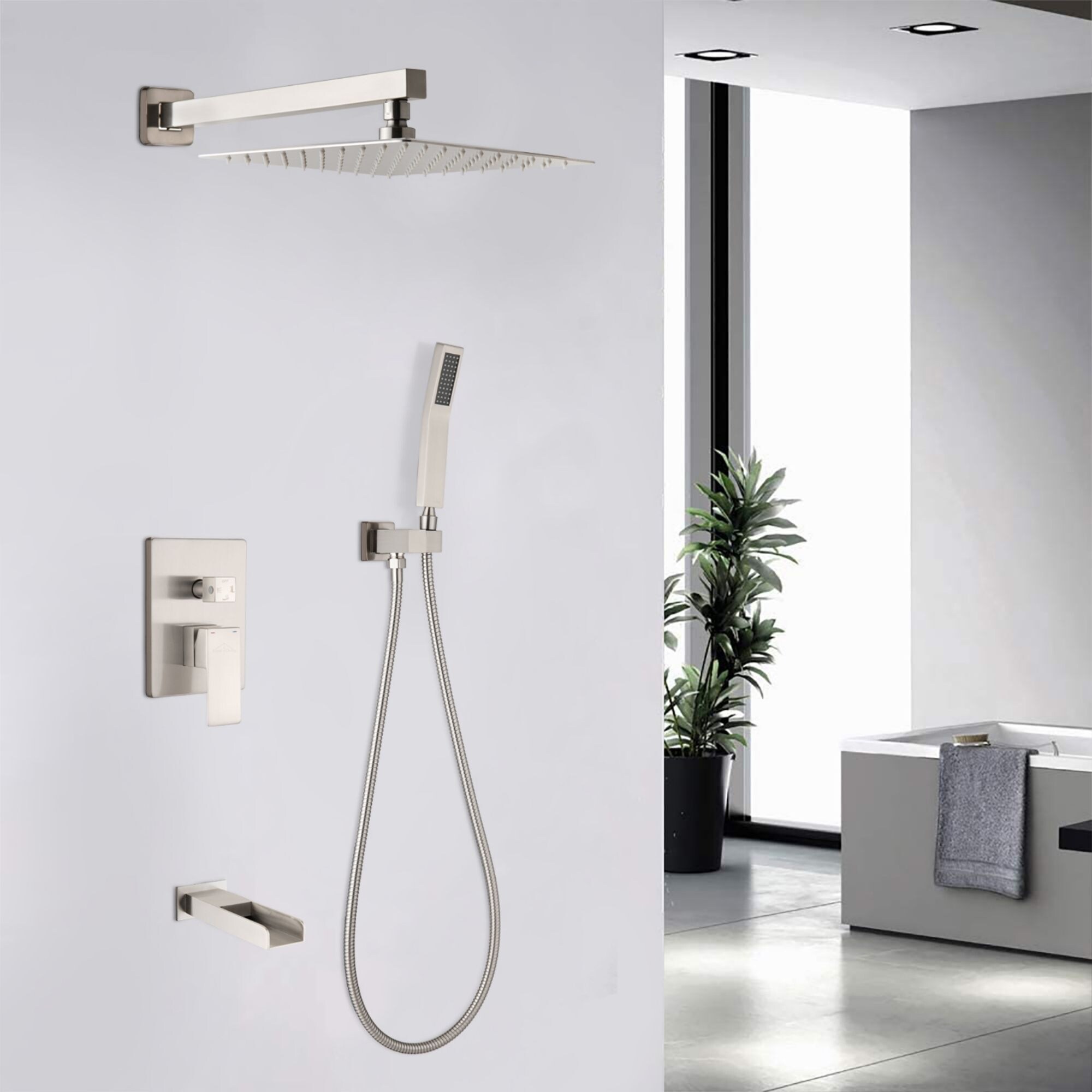 https://ak1.ostkcdn.com/images/products/is/images/direct/ce08ee1b27b9f88217f087c29017b216c0bc330b/Clihome-12-Inch-Wall-Mount-Shower-System-Shower-Combo-Brushed-Nickel.jpg