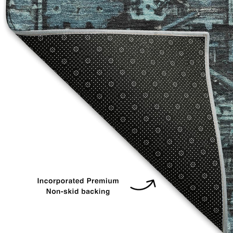 Premium Washable Super Soft Traditional Global Mayfield Rug
