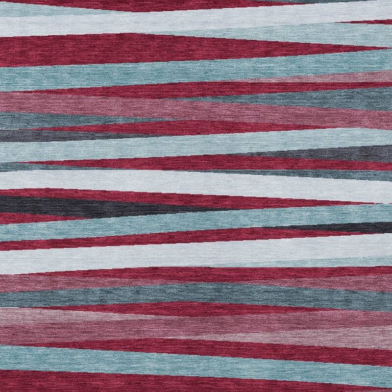HomeRoots Striped Transitional Rectangle Outdoor Rug