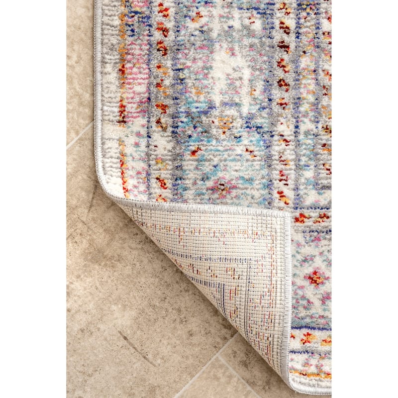 Nuloom Traditional Vintage Geometric Tiles Alonzo Area Rug