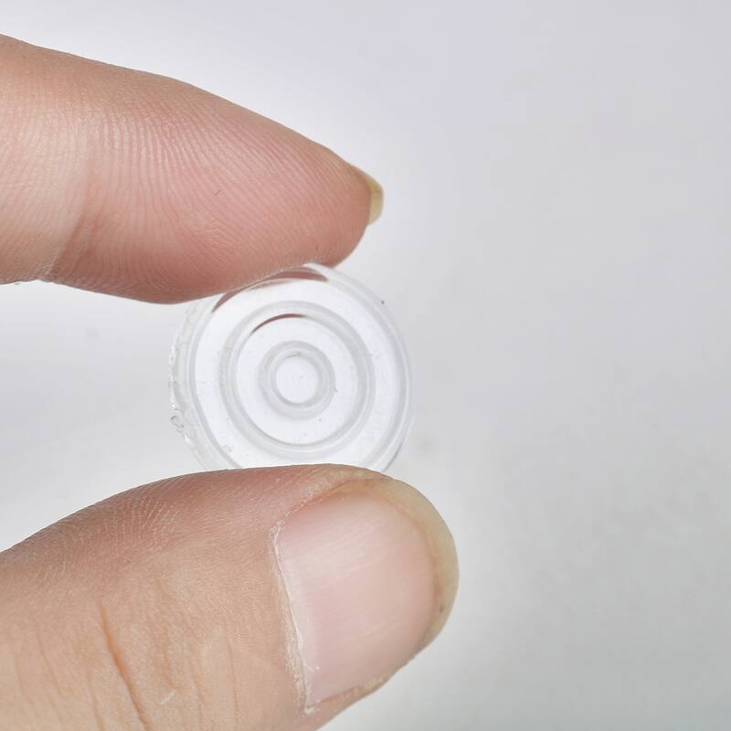 18mm Dia Round Clear Plastic Non-slip Glass Table Dash Mat Pad Cushion 20Pcs
