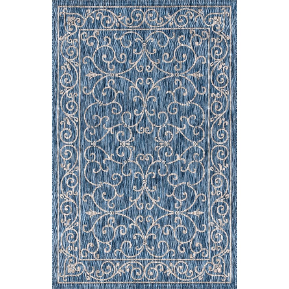JONATHAN Y Filigree Textured Weave Indoor/Outdoor Area Rug