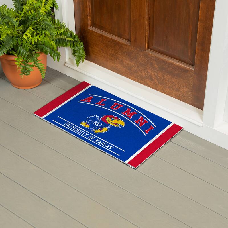 28 in. x 16 in. University of Kansas Alumni Full Color PVC Door Mat