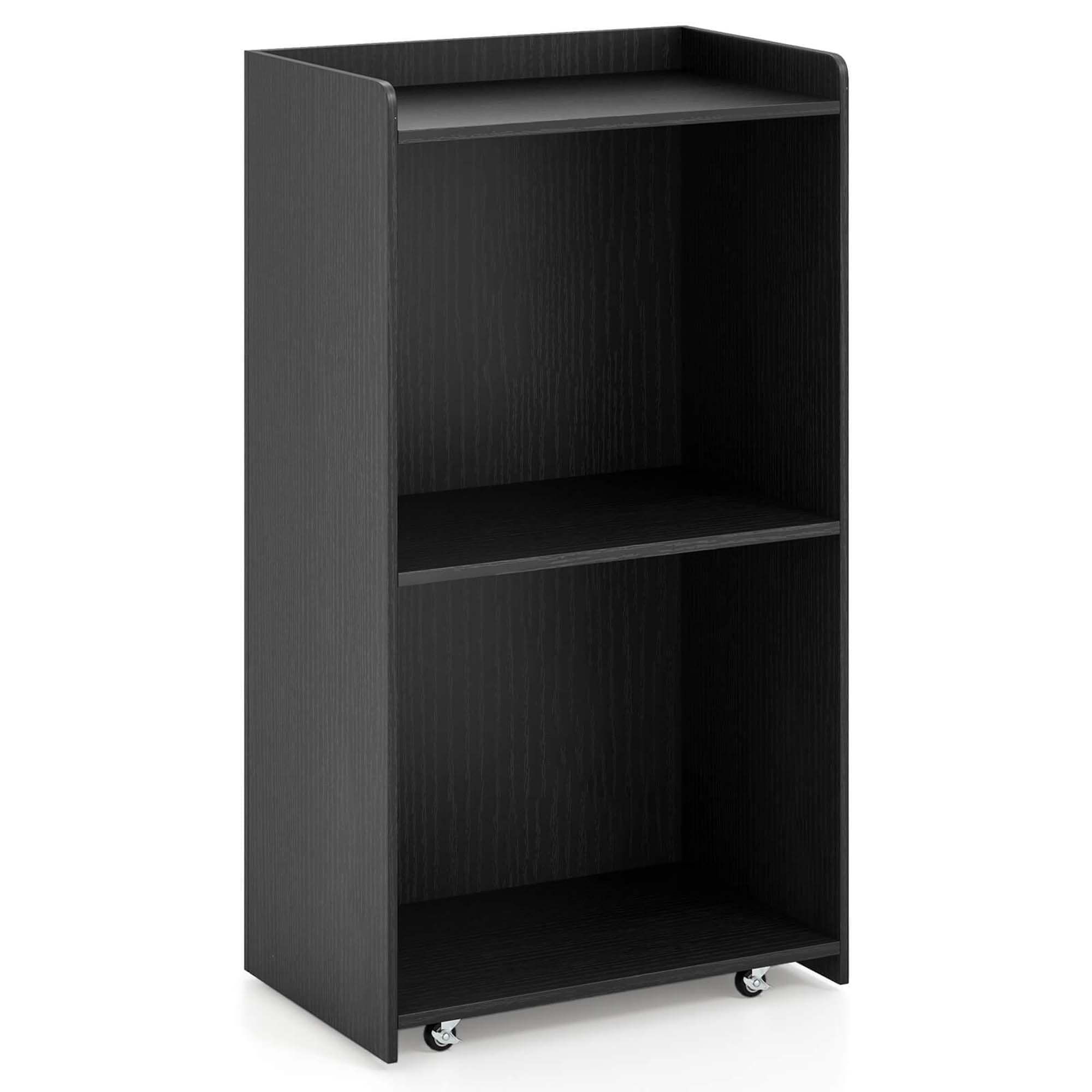 Costway 41" Presentation Podium with 2 Storage Shelves Laptop Computer
