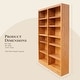 preview thumbnail 13 of 15, Concepts in Wood Double Wide Wood Bookcase, 12 Shelf, 84 inch Tall