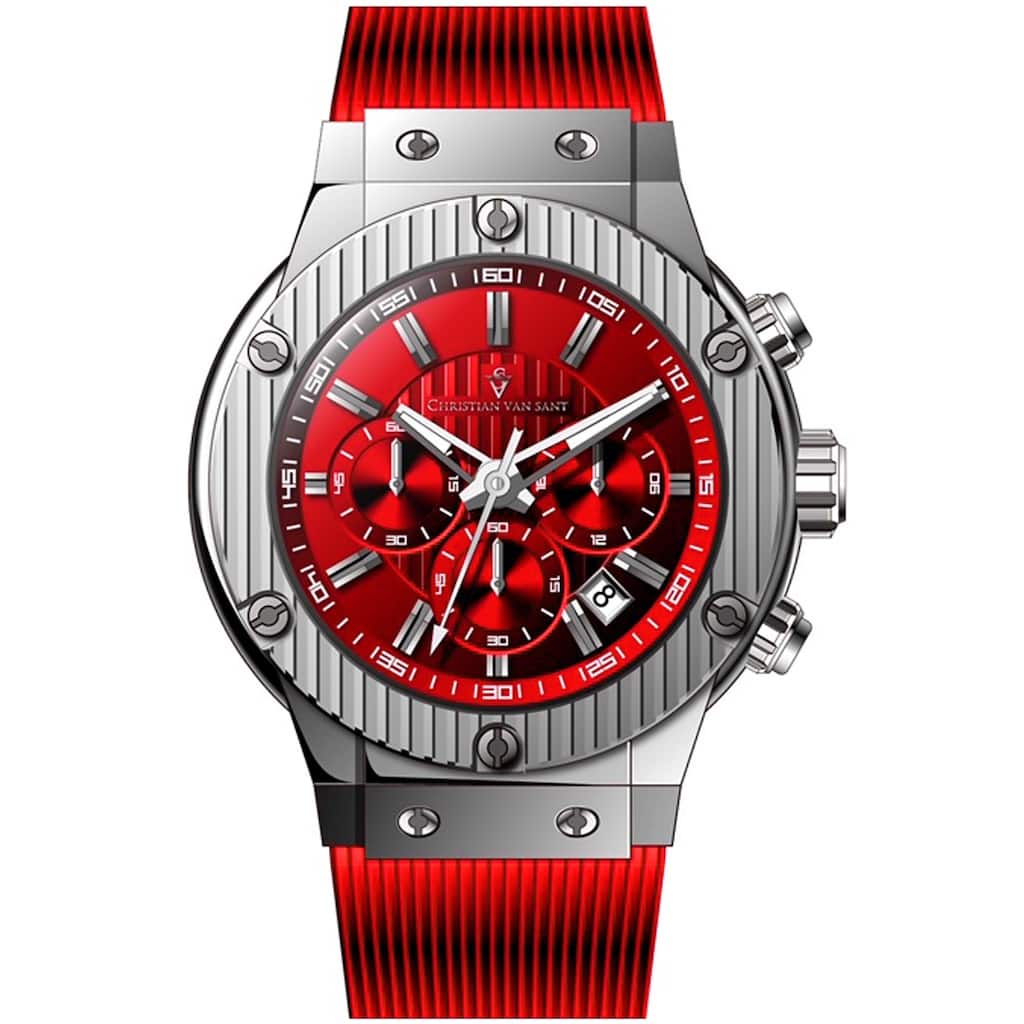 Christian Van Sant Men's Monarchy Red Dial Watch - CV8144 - 6 (36)