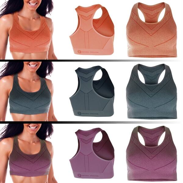 Shop 3 Pack Mystery Deal Womens Crivit Seamless High Level Sports Bra Overstock 21603473