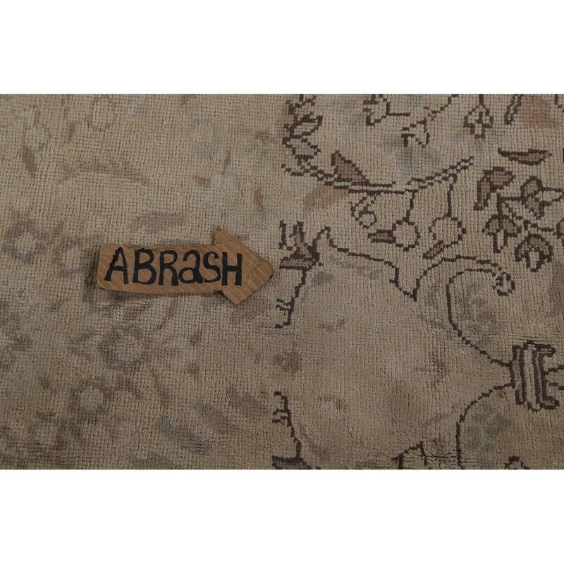 Floral Tabriz Persian Rug Handmade Traditional Wool Carpet - 9'7"x 11'10"
