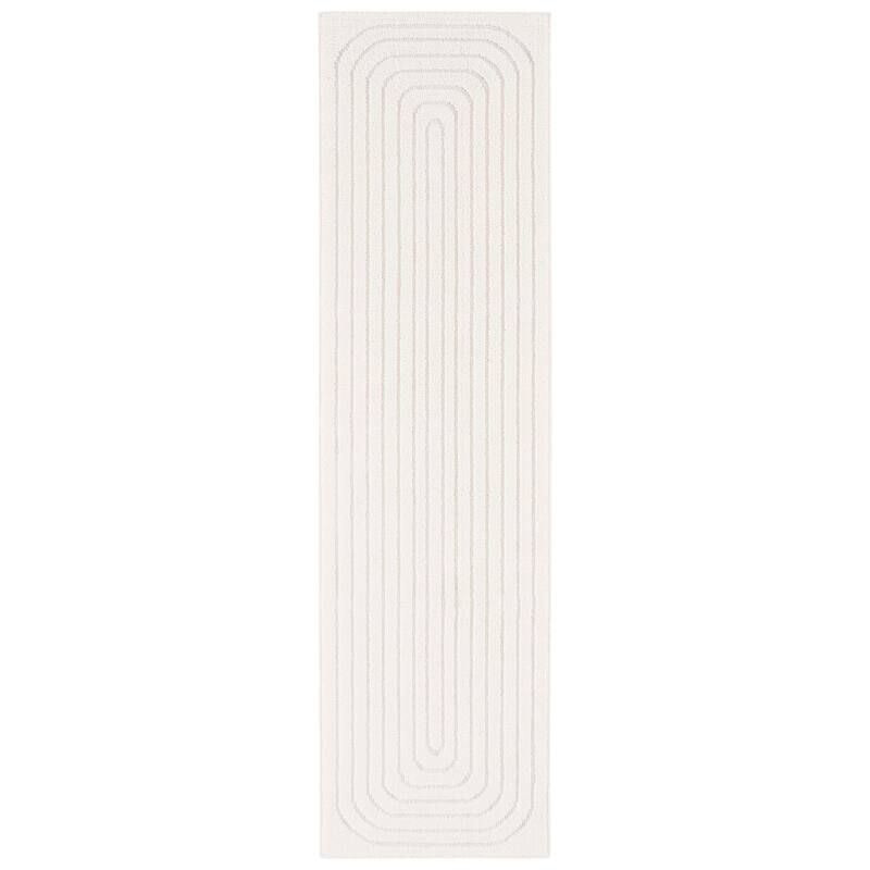 SAFAVIEH Ramona Nazym Modern Contemporary Rug - 2'2" x 8' Runner - Ivory