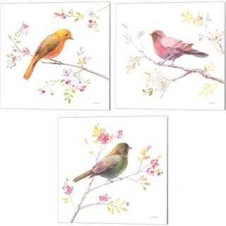 Danhui Nai 'Flight Friends' Canvas Art (Set of 3)