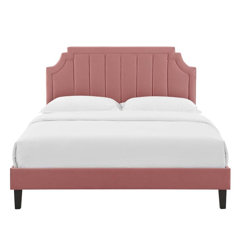 Sienna Performance Velvet Full Platform Bed