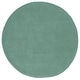 preview thumbnail 43 of 51, SAFAVIEH Handmade Fifth Avenue Goretti Solid New Zealand Wool Rug 5' Round - Green - Round
