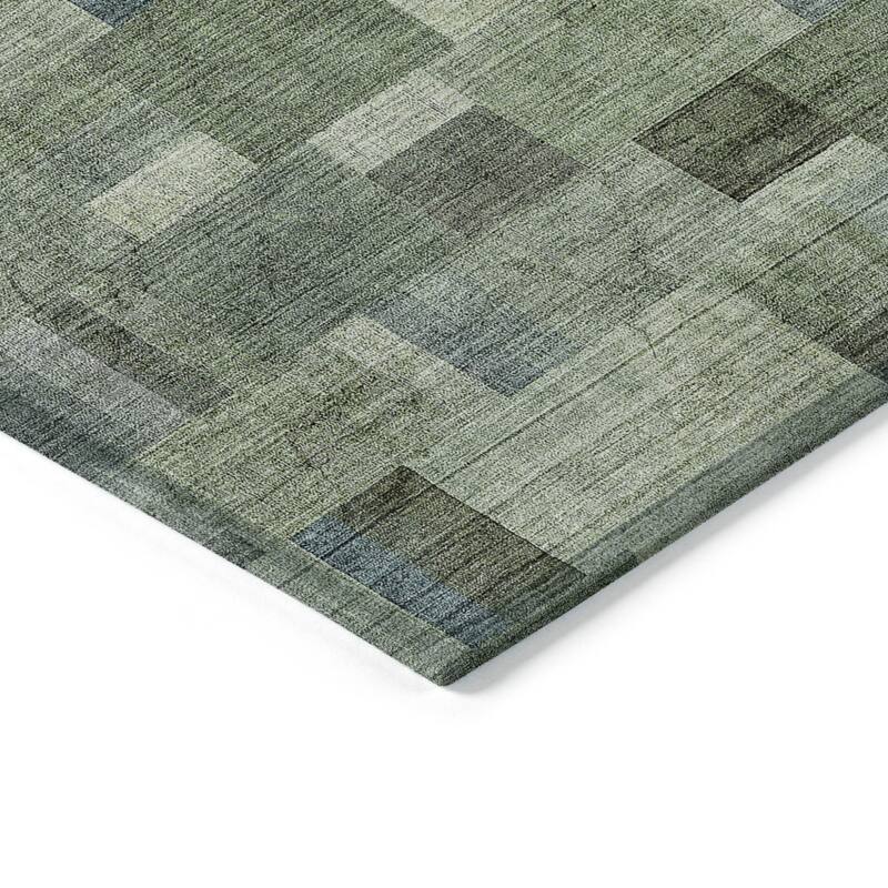 HomeRoots Geometric Transitional Rectangle Outdoor Rug