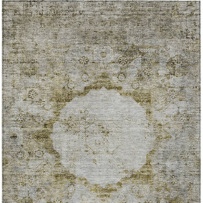 HomeRoots Oriental Traditional Rectangle Outdoor Rug