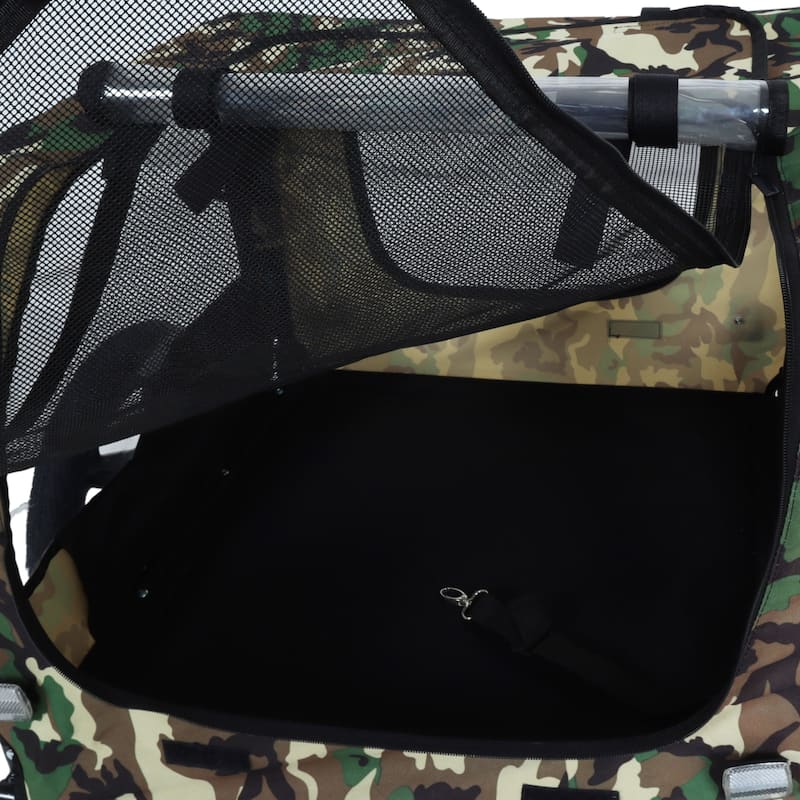 Pet Bike Trailer Dog Cart for Bicycle Suitable for Small and Medium Pets - Camouflage