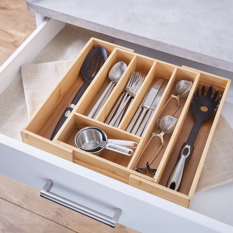 Kitchen Details Bamboo Kitchen Drawer Organizer