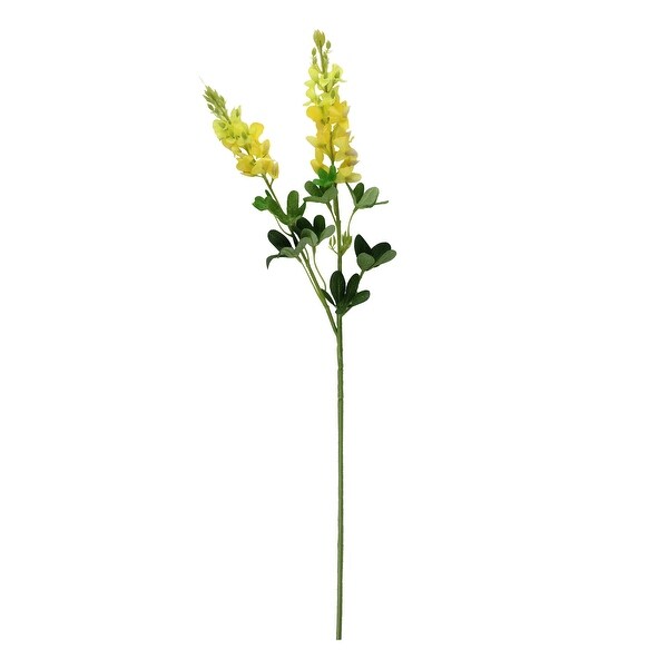 24" Decorative Yellow Artificial Lupinus Inspired Floral Spray - N/A