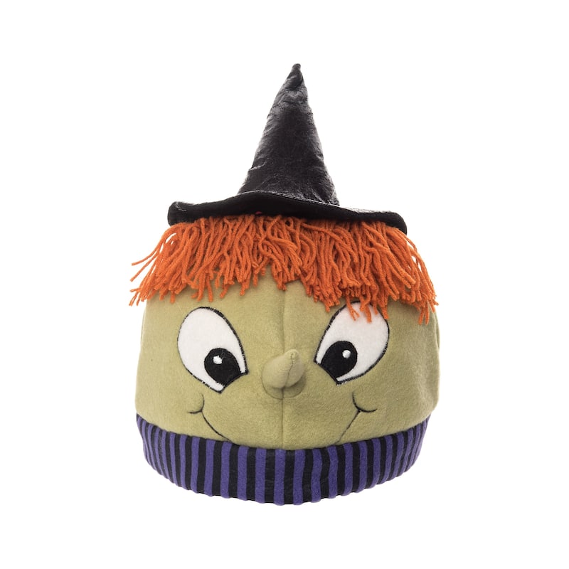 Boo-Tiful Witch Hat - Green, Orange, Black