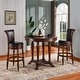 preview thumbnail 9 of 7, Solid Wood Swivel Bar Stool Carved Hardwood Rotatable Pub Height Stools