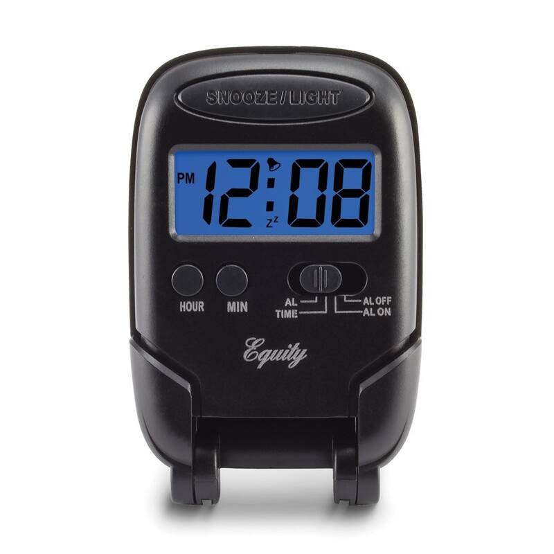 Curata Lcd Digital Blue Backlight Travel Alarm Clock Bed Bath