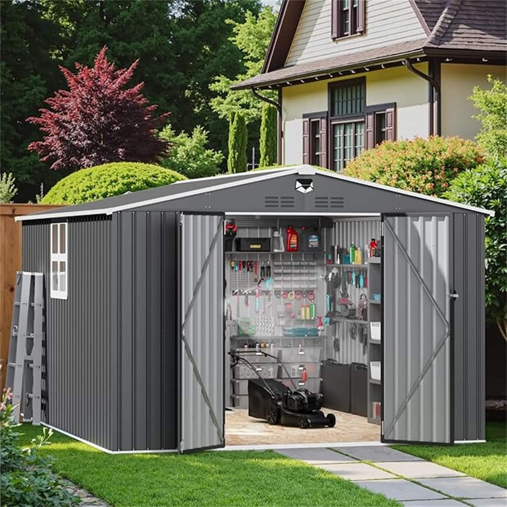 Metal Garden Sheds 10FTx12FT Outdoor Storage Shed