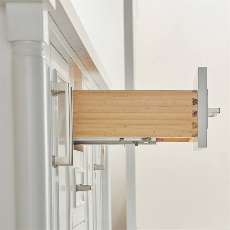 60" Double Bathroom Vanity with Adjustable Hinge & Soft Close Drawers