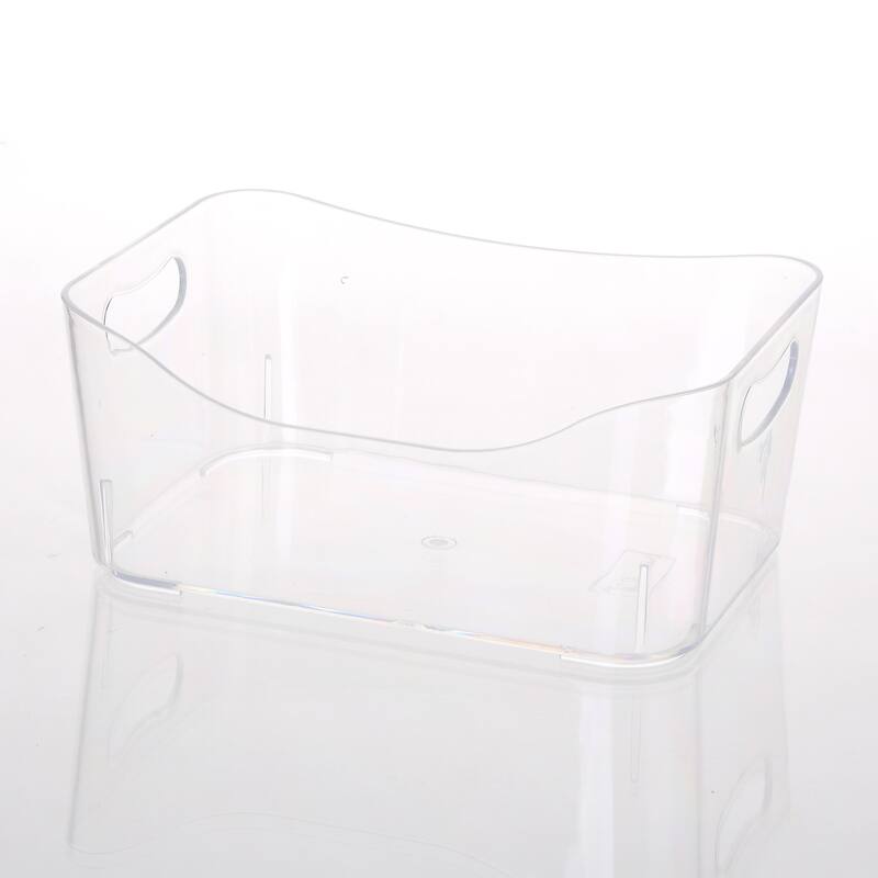 Ybmhome Open Bin Storage Basket Kitchen Pantry, Beauty Product Supply Organizer, Under Cabinet Caddy Clear - S - S - Clear