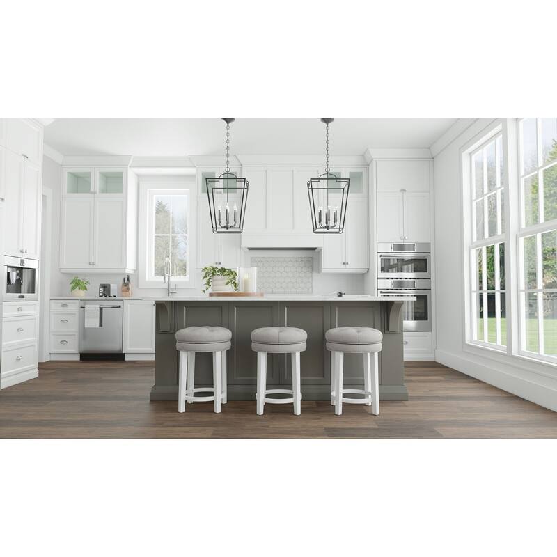 Hillsdale Krauss Wood Backless Counter Height Swivel Stool