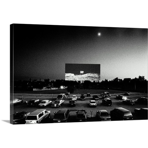 Shop Premium Thick Wrap Canvas Entitled Drive In Movie Theatre Cars