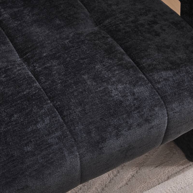 Modern Minimalist Single Armchair, Upholstered Accent Chair for Living Room, Bedroom, Office, Nordic Style Single Sofa Chair