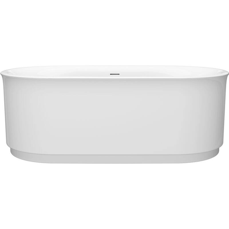 American Standard Studio S 68" Free Standing Acrylic Soaking Tub with - White