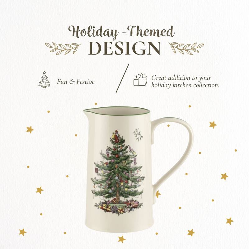 Spode Christmas Tree Porcelain Jug - 32 oz (2 Pint)