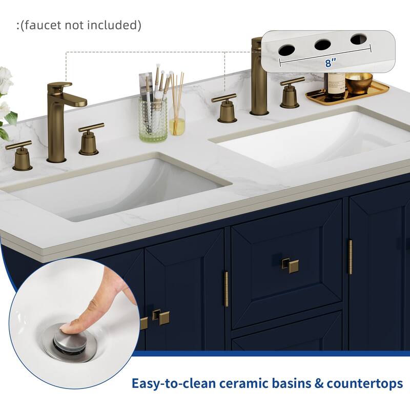 Moasis 36"/40"/ 47" Bathroom Vanity Cabinet with Sink