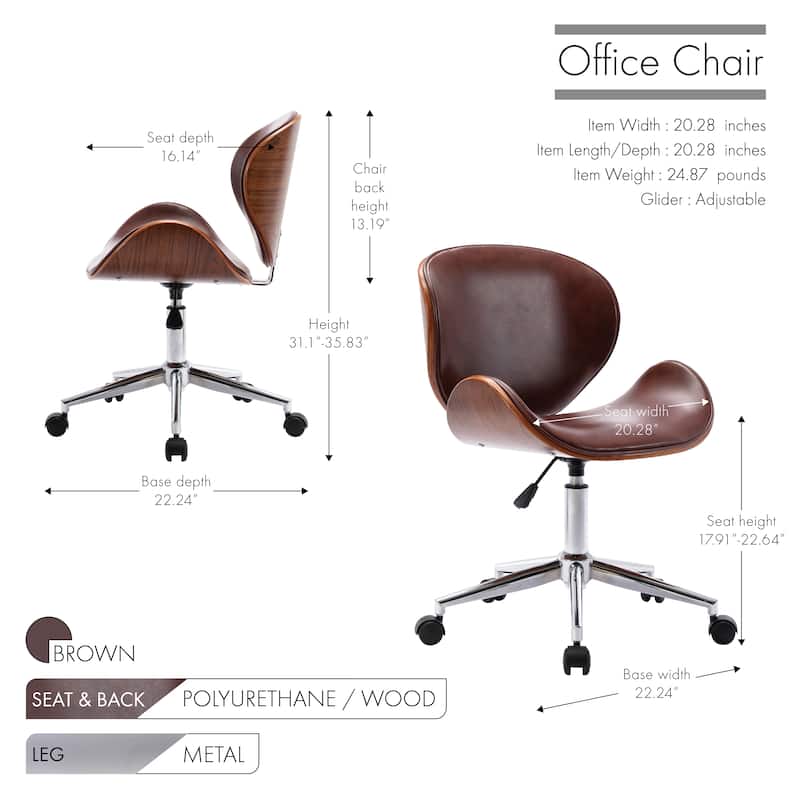 Porthos Home Sedona Adjustable Office Chair
