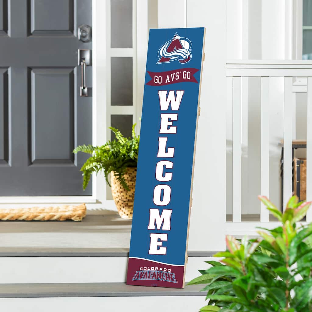 47" Porch Leaner Welcome Wall Sign, Colorado Avalanche
