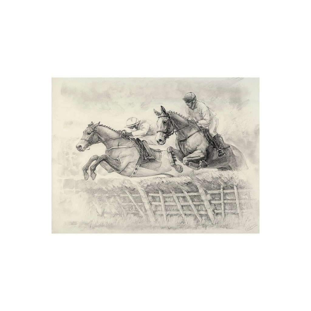 Horse Racing II (30 x 40) Canvas Art Print