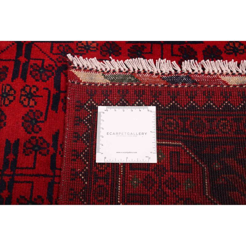 ECARPETGALLERY Hand-knotted Finest Khal Mohammadi Red Wool Rug - 3'11 x 6'7