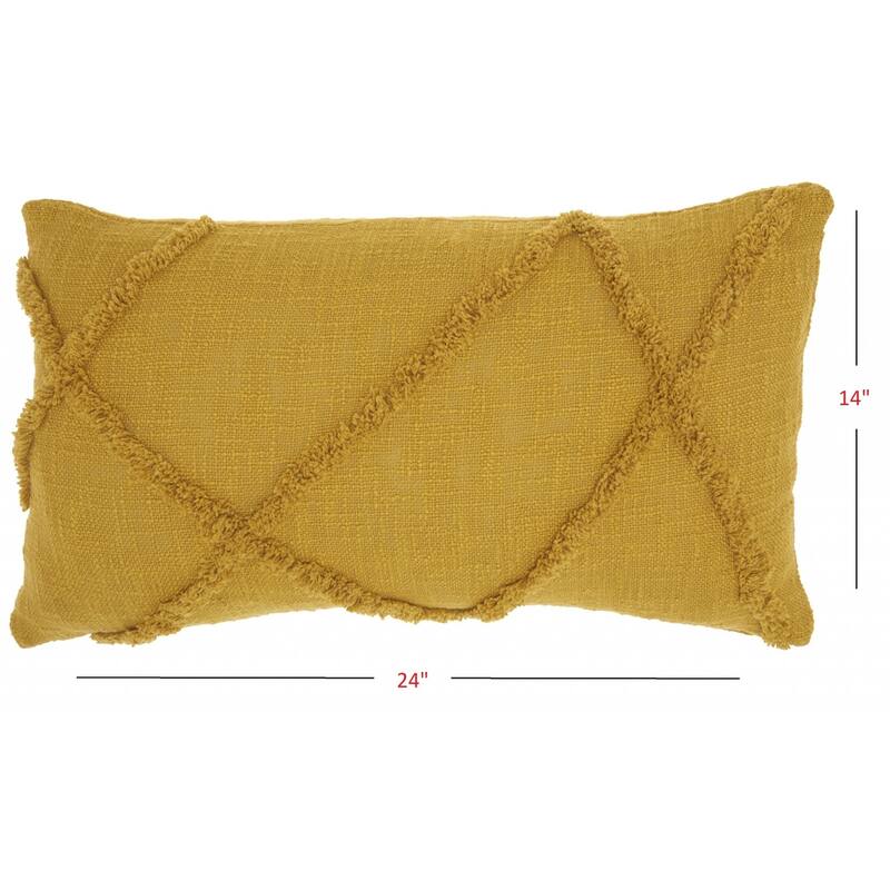 Royal Abstract Shaggy Detail Lumbar Pillow