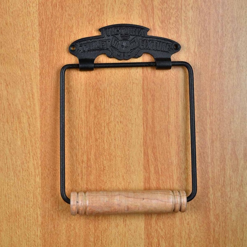 Black Aluminum Toilet Paper Holder Stand Wall Mount 7.9" Toilet Paper Roll Holder with Mounting Hardware Renovators Supply