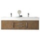 preview thumbnail 1 of 13, James Martin Vanities Mercer Island 59" Double Vanity, Latte Oak with Brushed Nickel Hardware