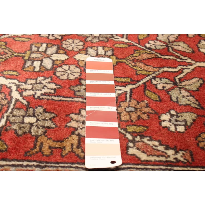 ECARPETGALLERY Hand-knotted Andelz Red Wool Rug - 2' 11" x 9' 9"