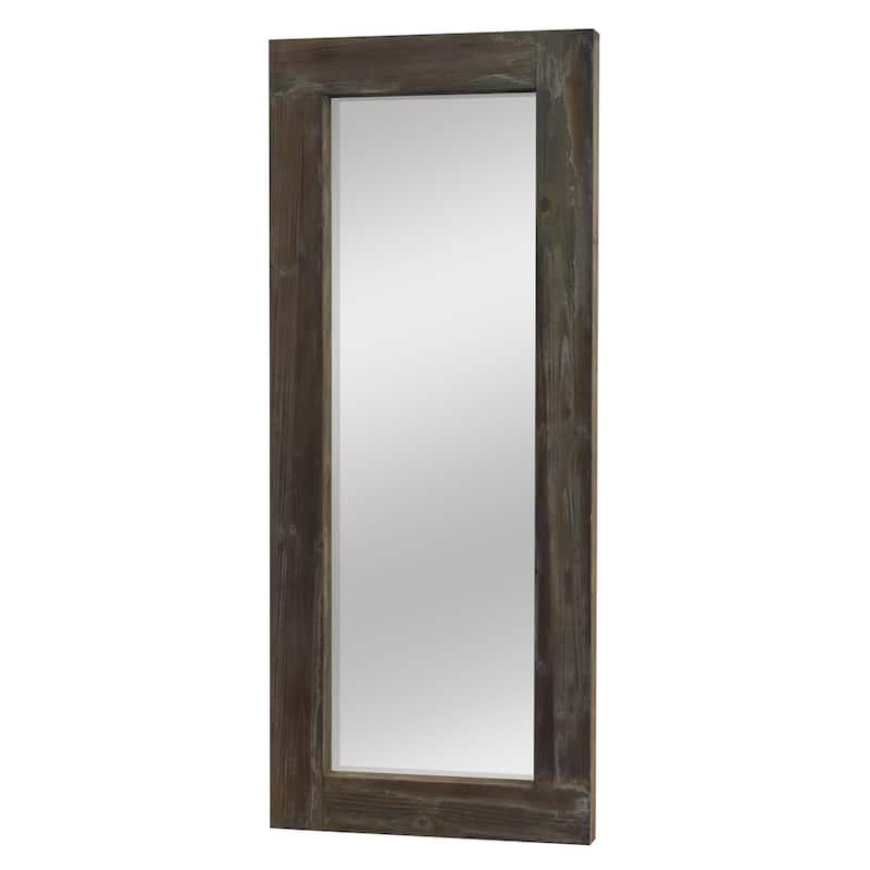 Vintage Wood Framed Dressing Mirror Floor Mirror Farmhouse