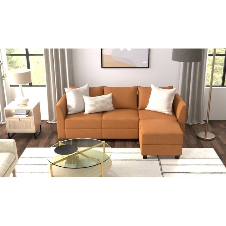 Modern DIY Collection - Convertible Modular Sectional Sofa - Linen Sofa Couch for Living Room Apartment Office