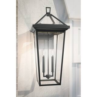 Kichler Lighting Regence 26 in. 2-Light Olde Bronze Outdoor Wall Sconce