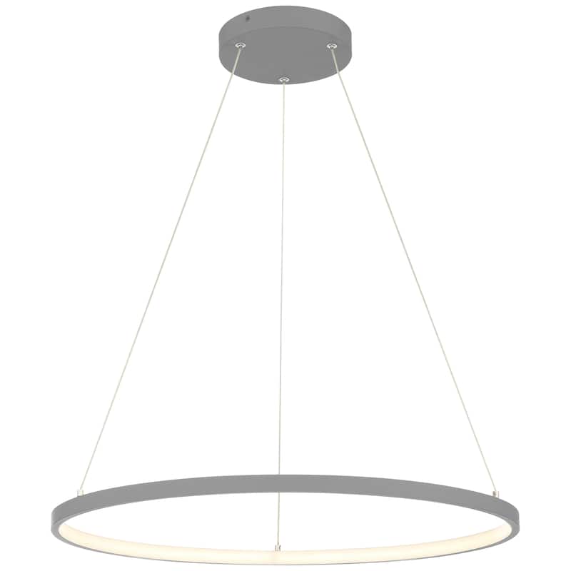Anello Dual Voltage 15.75" LED Pendant - Gray