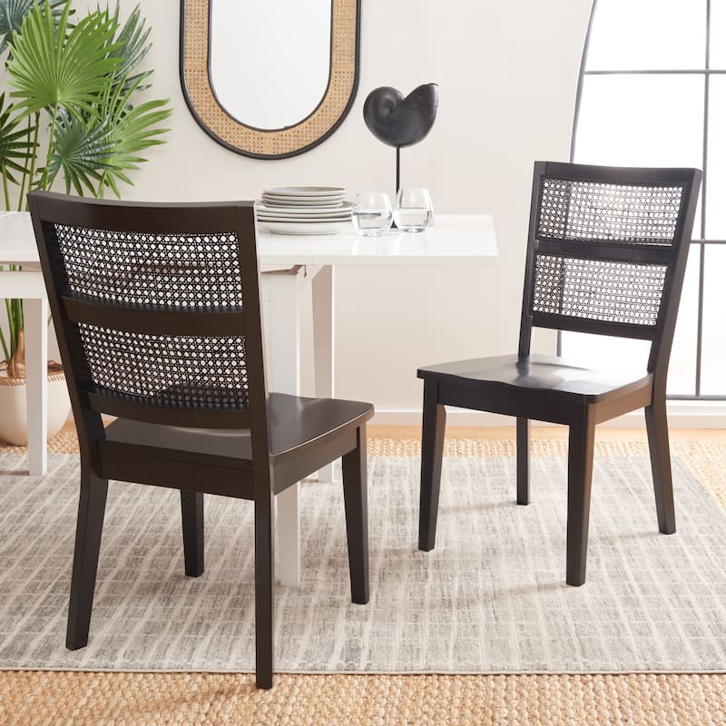 SAFAVIEH Eloisa Farmhouse Dining Chair (Set of 2) - 20 In. W x 23 In. D x 37 In. H - 20"Wx23"Dx37"H