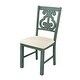 preview thumbnail 4 of 13, 5-Piece Round Dining Set with Hollow Chair Back