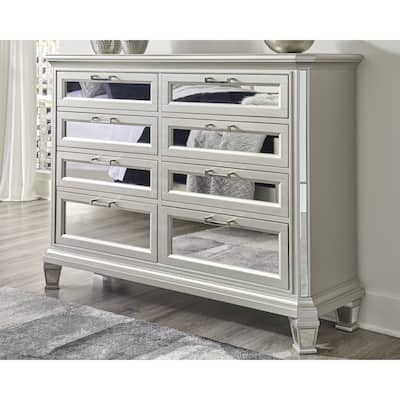 Ashley Furniture Lindenfield Silver Dresser