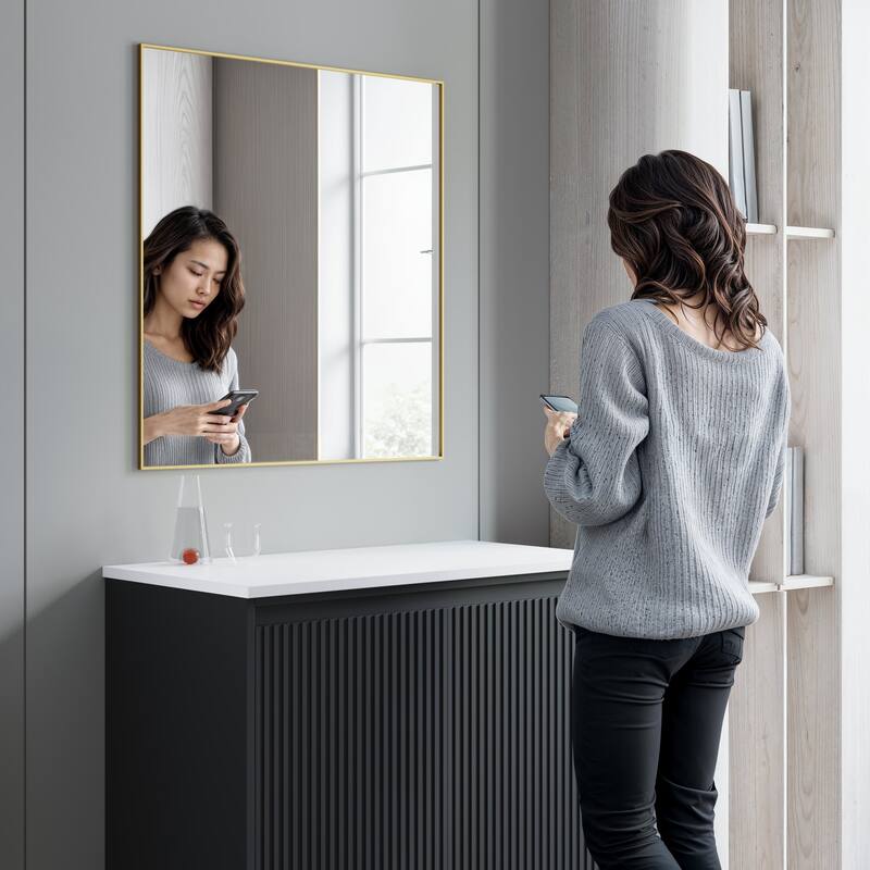 Catton Mirror - Rectangle 32" High